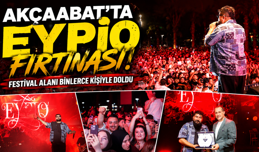 Eypio konseri nefes kesti! Akçaabat'ta festival coşkusu zirveye çıktı
