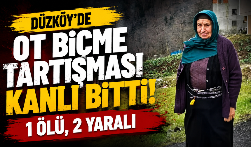 Ot biçme tartışması kanlı bitti! 1 Ölü, 2 Yaralı