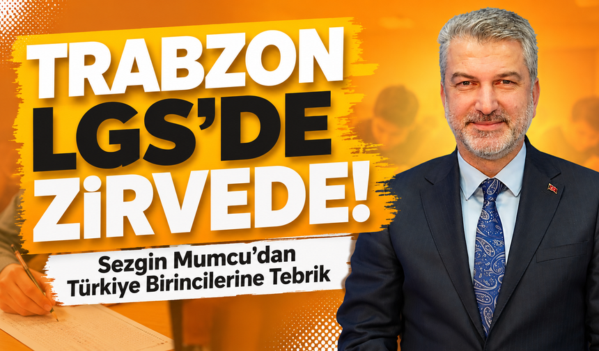 Trabzon'un gururu oldular! Sezgin Mumcu'dan tam puan alan öğrencilere tebrik