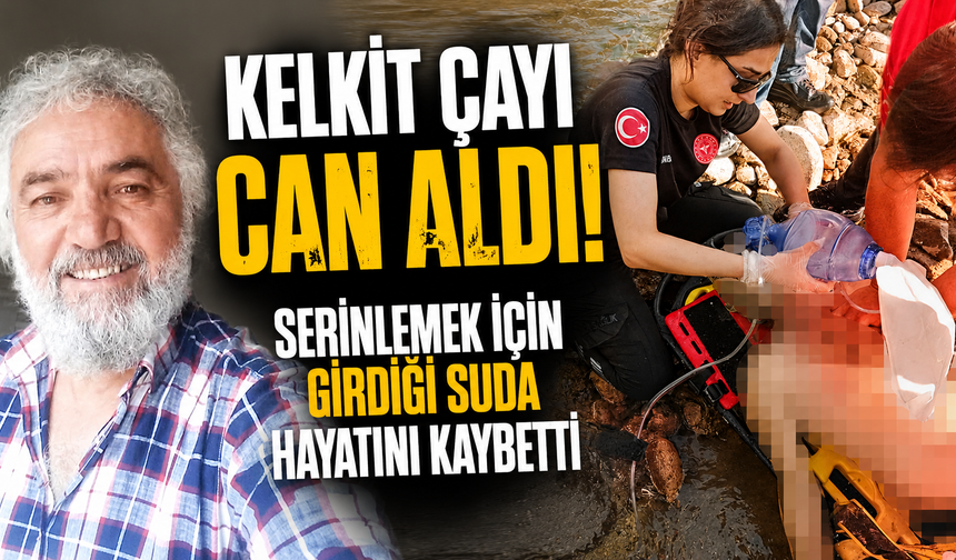 Serinlemek için girdiği çaydan acı haber geldi!