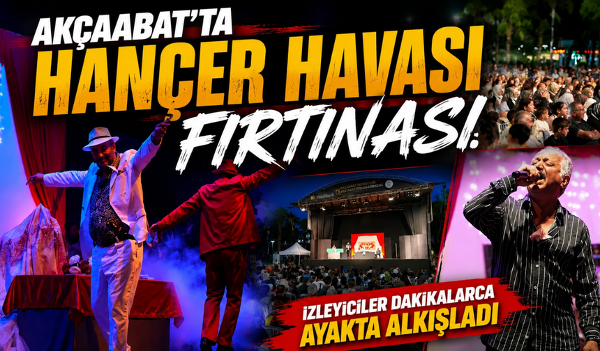 Akçaabat Açık Hava Tiyatro Günleri'ne "Hançer Havası" damga vurdu