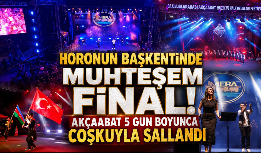 Beş günlük kültür şöleni nefes kesti! Akçaabat Festivali coşkuyla veda etti