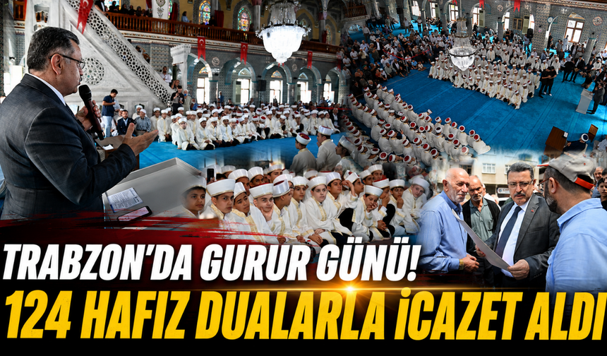 Kur'an'a adanan emek taçlandı! Of'ta 124 hafız icazet aldı