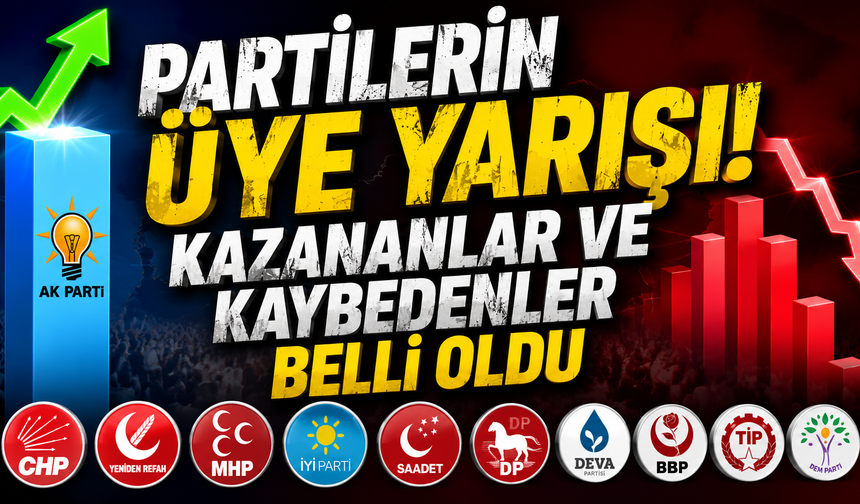 Siyasi partilerin üye sayıları güncellendi: Kim kazandı, kim kaybetti?