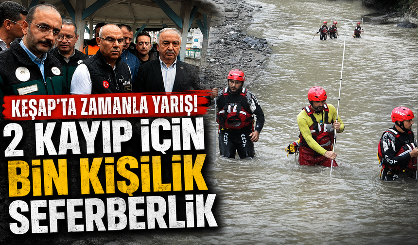 Giresun’da 2 kayıp için nefesler tutuldu!