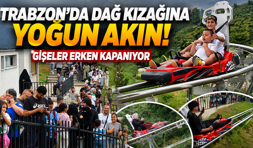 850 metrelik heyecan! Trabzon'un dağ kızağı turistlerin gözdesi oldu