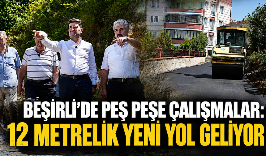 Asfalt tamamlandı, sıra yeni imar yolunda