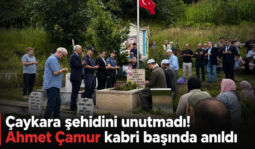 Şehit Ahmet Çamur’un hatırası Çaykara’da yaşatılıyor