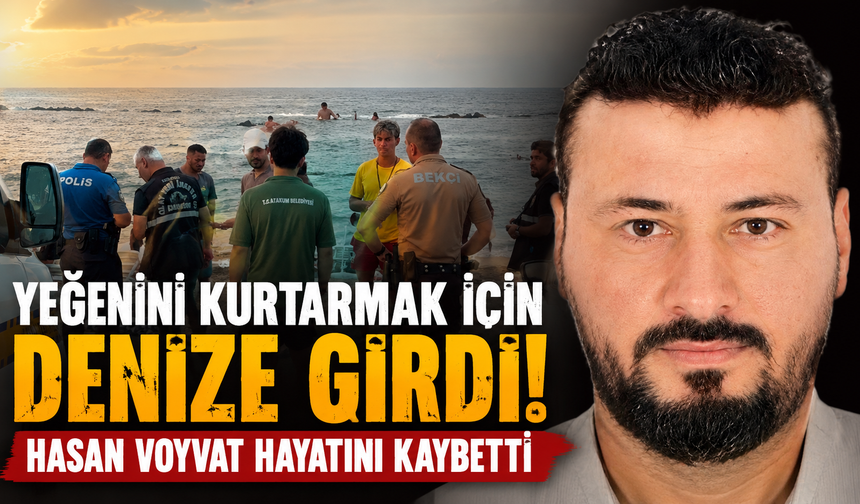 Yeğenini kurtarmak isterken canından oldu