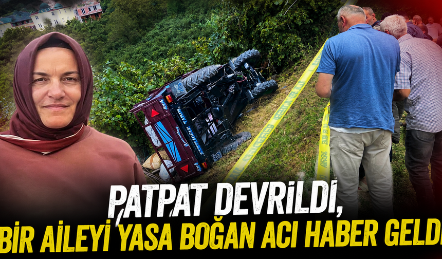 Ordu’da feci kaza! Devrilen patpat can aldı