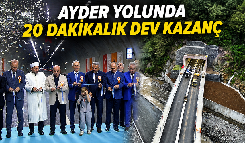 Ayder yolunda 772 milyon liralık tasarruf