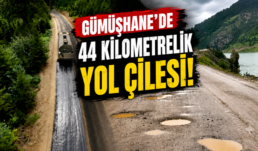 Gümüşhane’de yol çilesi bardağı taşırdı!