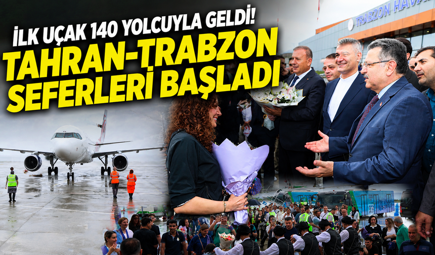 Trabzon Havalimanı’nda tarihi karşılama!