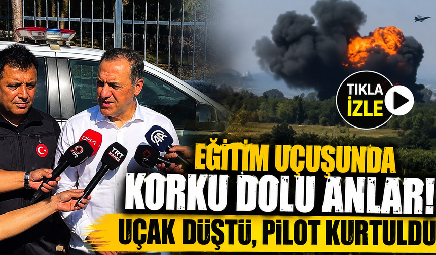Yalova’da eğitim uçuşu faciaya dönüşüyordu!