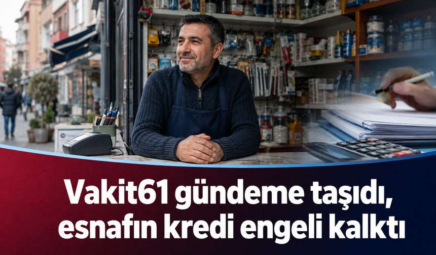 Esnafa 3,5 milyon liralık kredi kapısı açıldı