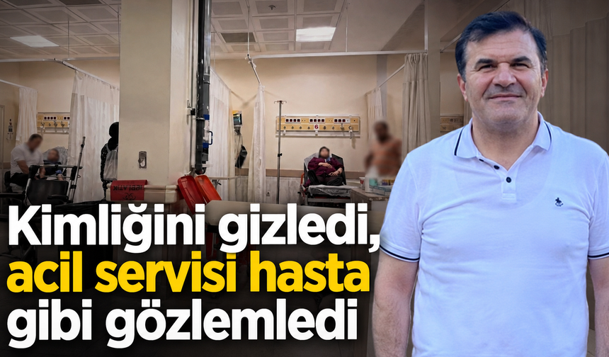 Acilde kendisini tanıtmadı, hizmetleri yerinde izledi
