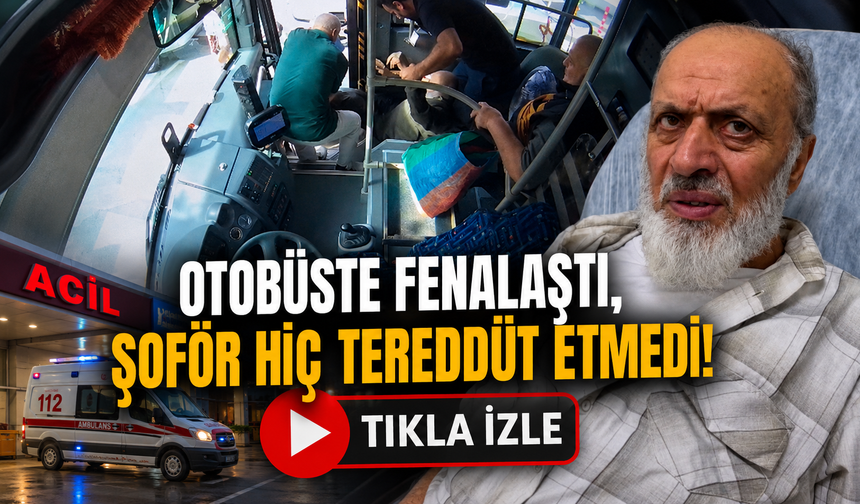 Yolcular panikledi,şoför harekete geçti! Dakikalar kamerada