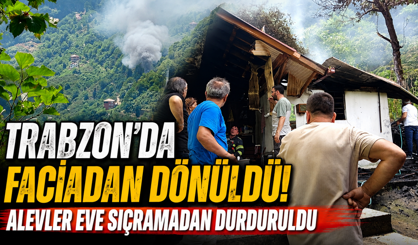 Odunlukta başlayan yangın paniğe neden oldu!