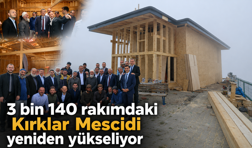 3 bin 140 rakımdaki mescitte sona yaklaşıldı