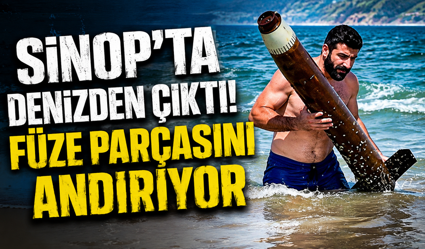 Sinop sahilinde esrarengiz cisim!