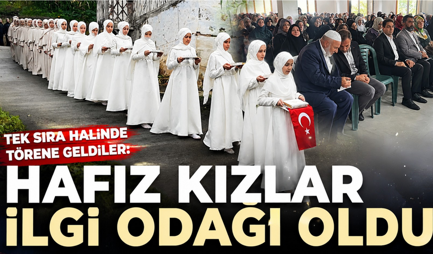 Çaykara’da görülmeye değer icazet: Hafız kızlar mest etti