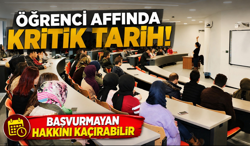 YÖK’ten öğrenci affı açıklaması!