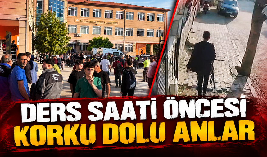 Turgutlu’da okul önünde silah sesleri