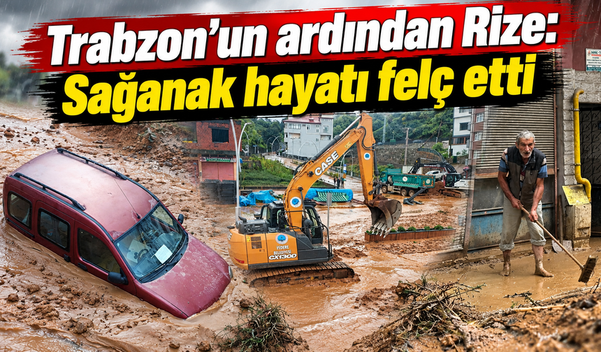 Dağlardan gelen sular sahil yolunu bastı