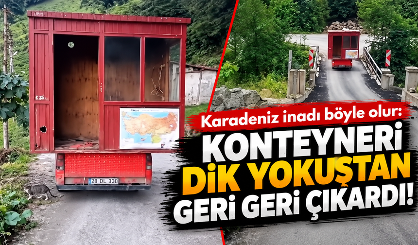 Araklı’da görenleri şaşırtan manevra
