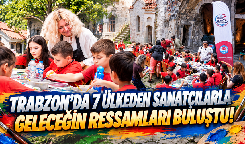 Trabzon’da küçük ellerden büyük sanat!