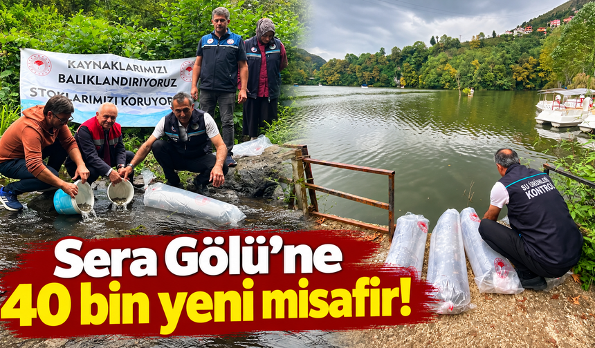 Sera Gölü’nde su altı nüfusu artıyor!