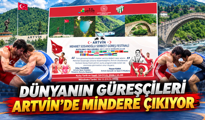 20 Ülke, 140 Sporcu: Artvin’de Meydan Pehlivanların