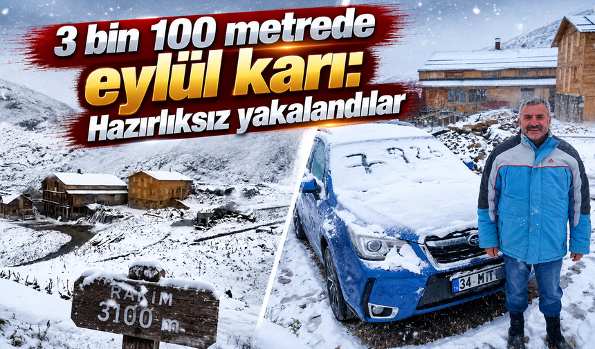 Tahpur’da eylül ayında kış manzarası