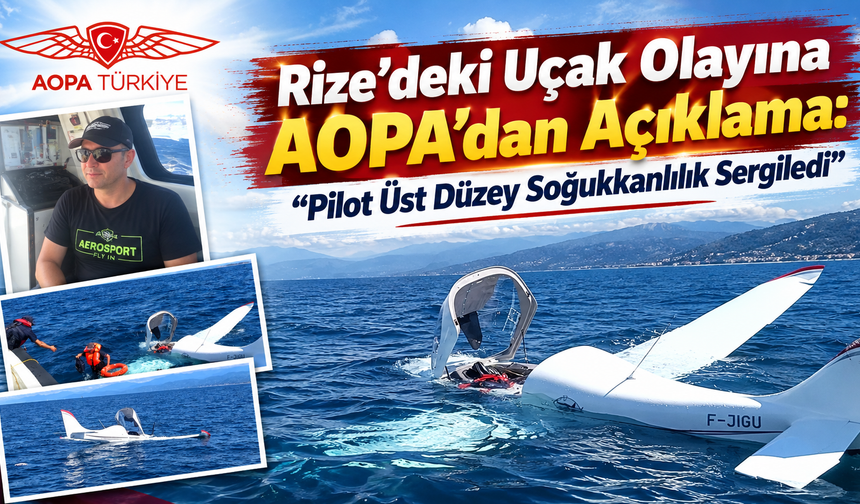Rize açıklarındaki acil inişin nedeni belli oldu