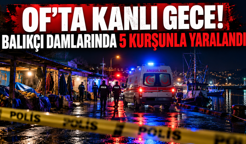 Of Limanı'nda silahlı kavga! Hastaneye kaldırıldı