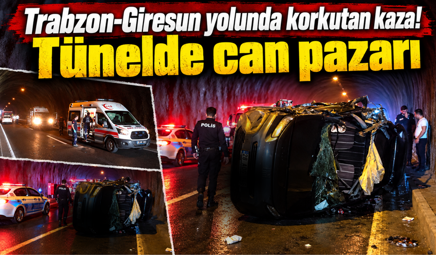 Trabzon plakalı kamyonla çarpıştı!