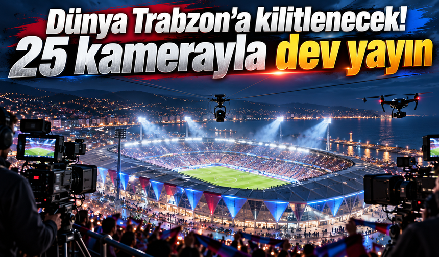 Trabzonspor-Beşiktaş derbisine dev yayın hazırlığı!