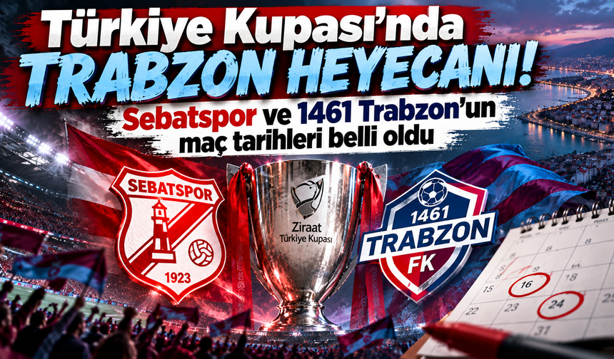 Türkiye Kupası'nda Trabzon ekiplerinin maç programı belli oldu!