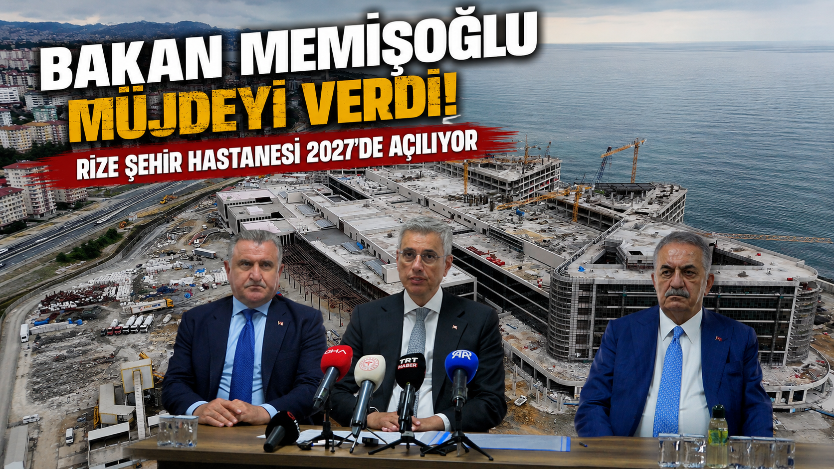 Rize Şehir Hastanesi yükseliyor! İnşaatın yüzde 70'i tamamlandı