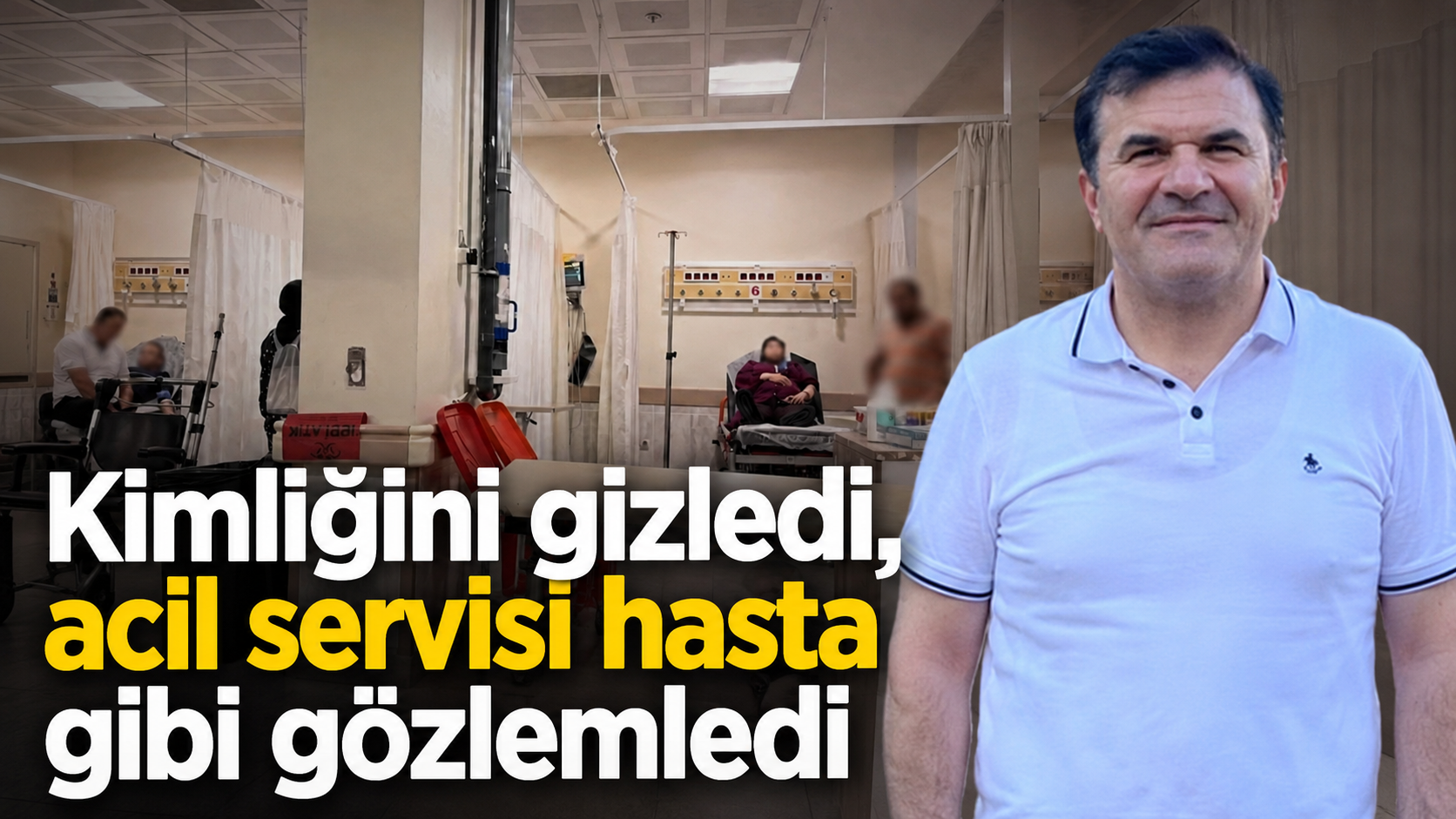 Acilde kendisini tanıtmadı, hizmetleri yerinde izledi