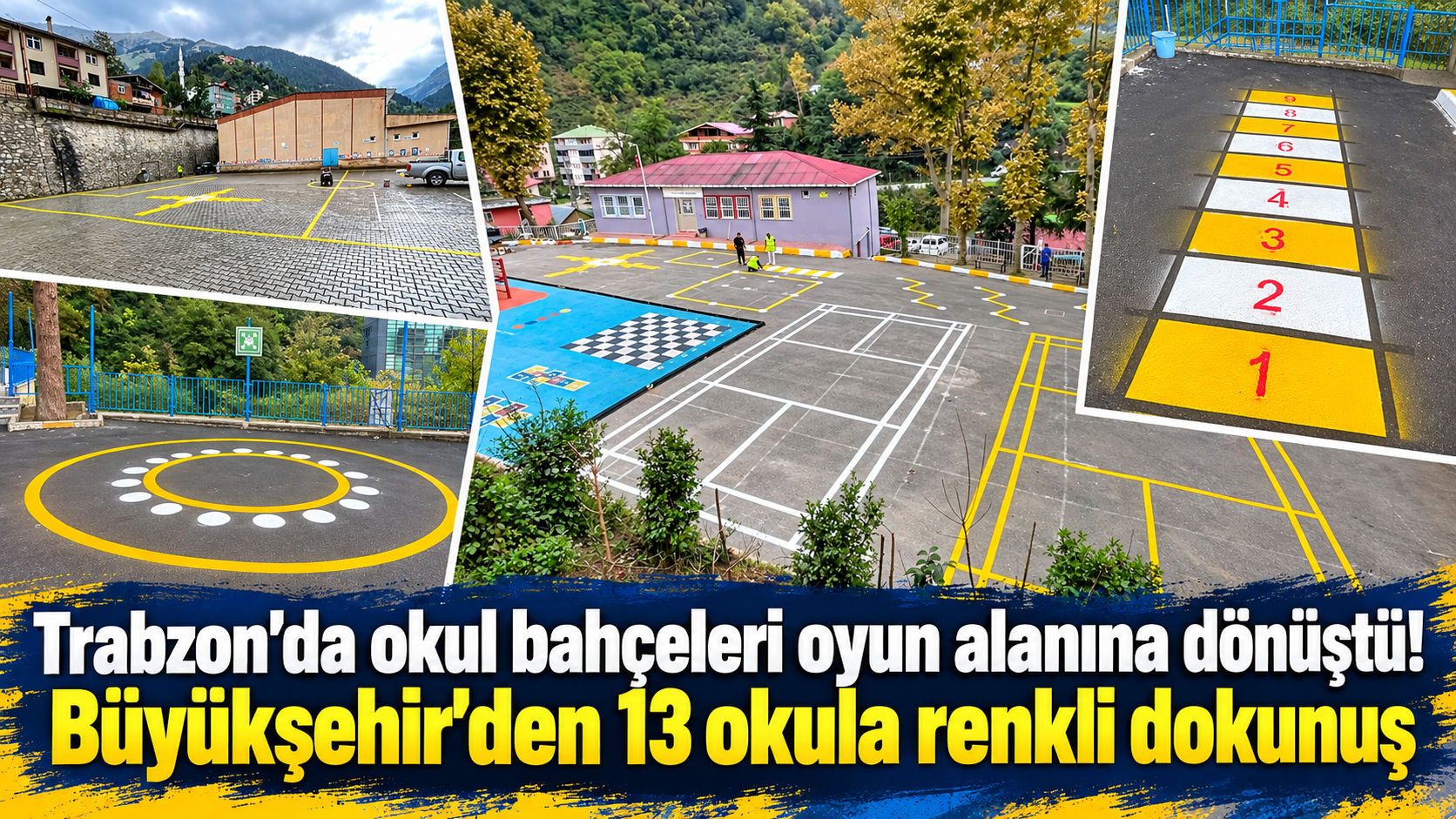 Trabzon'da çocukların yüzünü güldüren çalışma!